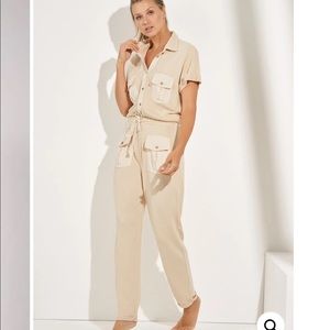 Maaji Tangerine Mellow Cargo Jumpsuit size small